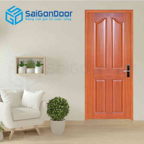 Cửa Gỗ HDF Veneer 4A sapele