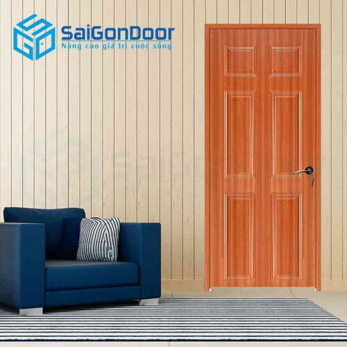 Cửa Gỗ HDF Veneer 6A sapele