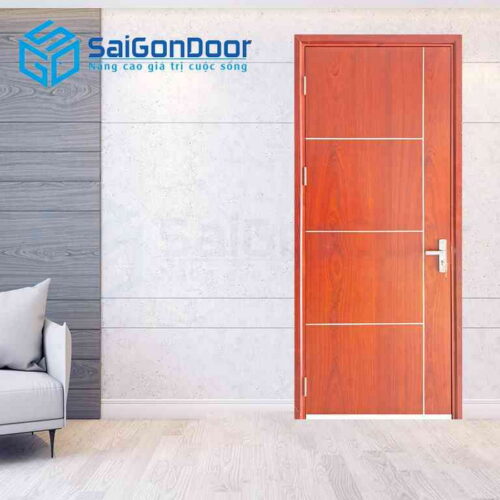 Cửa Gỗ MDF Veneer P1R4b xoan dao 2